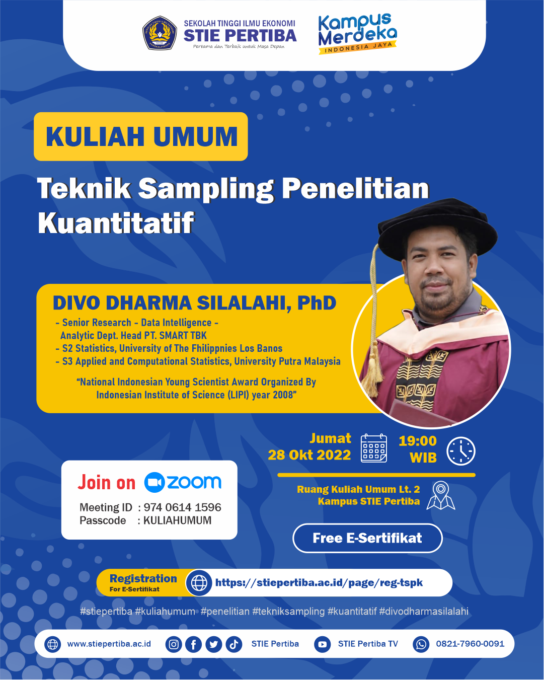 Kuliah Umum Teknik Sampling Penelitian Kuantitatif