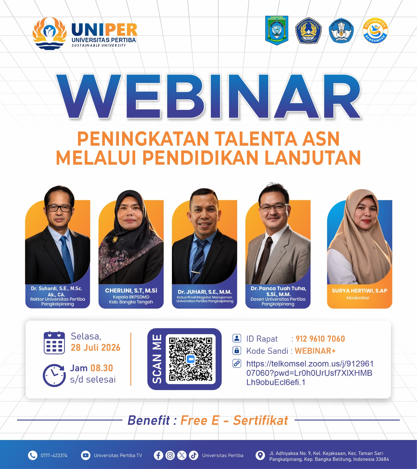 WEBINAR: Peningkatan Talenta ASN Melalui Pendidikan Lanjutan